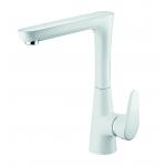 Chrome White Kitchen Mixer Faucet Hot And Cold Water Mixer Tap Anti Aging for sale