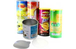 China Peel Off Foil Sealed Embossing Paper Composite Cans For Chips , Snack Foods supplier