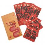 Red Packet Custom Money Envelope Embossing Lucky Money Envelope For Chinese New Year for sale