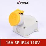 IP44 3P 16A Single Phase Three phase Industrial Wall Mounted Socket for sale