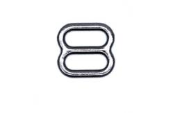 China Silver / DTM Bra Strap Adjuster , Metal Bra Strap Hooks Nickel Free supplier