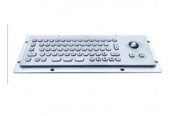 China Customizable Compact Small Kiosk Industrial Keyboard With Optical Trackball supplier