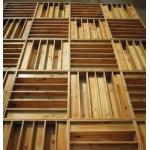Square / Cubic Pattern Ceiling Acoustic Diffuser / Wood Diffuser Panel