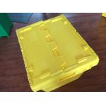 Big plastic nested and stacked storage boxes and bins