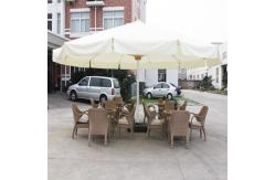 China 4m 5m Double Top Patio Umbrella Large Garden Parasol With Base supplier
