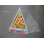 Plastic Pizza Saver Bag Triangle Shape Bag , Plain / Clear Grip Seal Bag