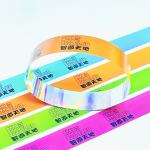 Long Lasting Colored Paper Wristbands Tearproof UV Resistant Customized Size for sale