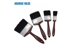 China Solid Plastic Handle Paint Brushes Synthetic Tapered Filament Mixed Natural Black Bristle supplier