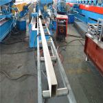PLC Control Rain Spout / Downspout Roll Forming Machine 380V 50Hz 3 Phase for sale
