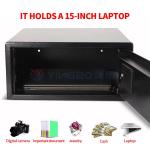 Black Steel Security Hotel Safe Box With Digital Keypad OEM Weight for sale