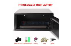 China Black Steel Security Hotel Safe Box With Digital Keypad OEM Weight supplier