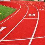 High Elasticity Rubber Base EPDM Jogging Track 13mm Thickness Red for sale