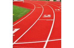 China High Elasticity Rubber Base EPDM Jogging Track 13mm Thickness Red supplier