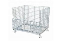 China 4 Layers Stackable Collapsible Wire Container Food  Beverage Storage Use supplier