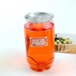300ml 10oz PET Clear Soda Juice Plastic Beverage Jar With Silver Aluminum Lid for sale