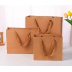 Handbags Kraft Paper Bags Christmas Packaging Gift Bags For Clothing Store for sale