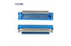 China 64 Pin DIP Centronics Female Connector PCB Right Angle  With Board Lock supplier
