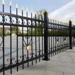 19x19mm Vertical Pipes Backyard Protection Tubular Fence Black Or Customized Color for sale
