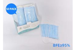 China Anti Dust 3 Ply Breathable Disposable Earloop Face Mask With Non Woven Fabrics supplier