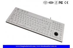 China Custom CE FCC White Backlight Silicon Keyboard With Trackball supplier