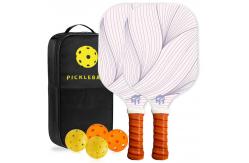 China OEM ODM Raw Pickleball Paddle With Breathable Silicone Handle supplier