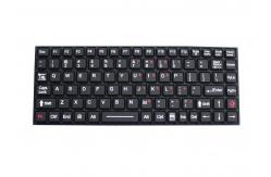 China Emc Rubber Silicone Keyboard White Backlight 89 Keys For Ruggedized Computer supplier
