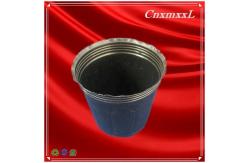 China HQ Nutrition PE 1L Propagation Black Nursery Pots With Drainage Holes supplier