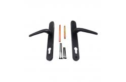 China OEM Black Through Door Window Double Sided Handles Aluminum Material Two Sided supplier
