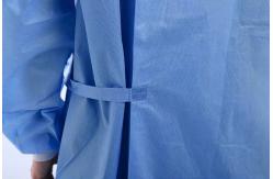 China SMS SMMS Non Woven Fabric Visitor Lab Gown 45g supplier