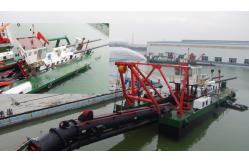 China Gabon small 10 inch river sand pumping jet suction dredger for sale supplier
