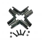 Black Electrophoresis Lean Pipe Joint HJ-5 Lean Tube Connector Lean Fittings for sale