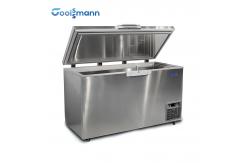 China Single Temperature Deep Chest Freezer Supermarket Adjustable Foot Fridge supplier