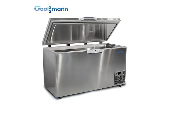 Single Temperature Deep Chest Freezer Supermarket Adjustable Foot Fridge
