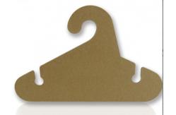 China Printed Coat Cardboard Hangers Kraft 2MM Cardboard Clothes Hangers supplier