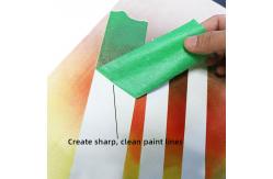 China Custom Size Strong Adhesive Wall Spray Painter Masking Crepe Paper Tape supplier