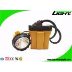Aluminum Miners Cap Lamp , Hard Hat Headlamp IP68 LED 10.4Ah SAMSUNG Battery for sale