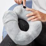3 Heat Settings Grey Microwavable Heated Neck Pillow for sale