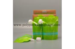 China Resealable 150ml 200ml 100mic Stand Up Spout Pouch With Caps For Juice supplier
