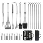 FDA Approved Camping Bbq Utensil Set , 20pcs Stainless Steel Grill Tool Set for sale