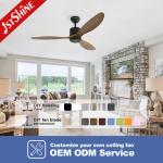 2- 1stshine Solid Wood Ceiling Fan with Optional LED Lighting and Remote Control