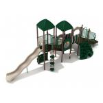 OEM Outdoor Playground Equipment Green Tree Playhouse With Slide for sale