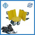 Strap-On Silicone Snowmobile Wheel Dollies Solid Rubber 3 Inch Swivel Caster Wheel for sale