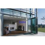 Energy Efficient Large Opening Double Glazed Aluminium Folding Doors For Villas For Saudi Arab Market for sale