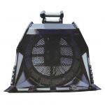 Rotating Screening Rock Excavator Crusher Bucket Attachment 1524mm Width