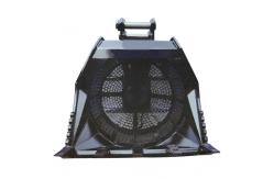 China Rotating Screening Rock Excavator Crusher Bucket Attachment 1524mm Width supplier