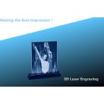 3D laser CRYSTAL/crystal photo frame/laser engraving photo frame/photo frame for sale