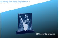 China 3D laser CRYSTAL/crystal photo frame/laser engraving photo frame/photo frame supplier