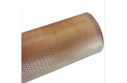 China Diamond Shape Copper Expanded Metal Sheet Small Hole Standard supplier