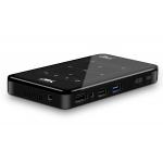 Black 4K Mini Portable Projector Dustproof Waterproof Android Mapping DLP Projector for sale