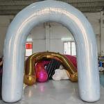 Wedding Party Decoration Reflective Mirror Inflatable Arch Inflatable Archway Inflatable Arches for sale